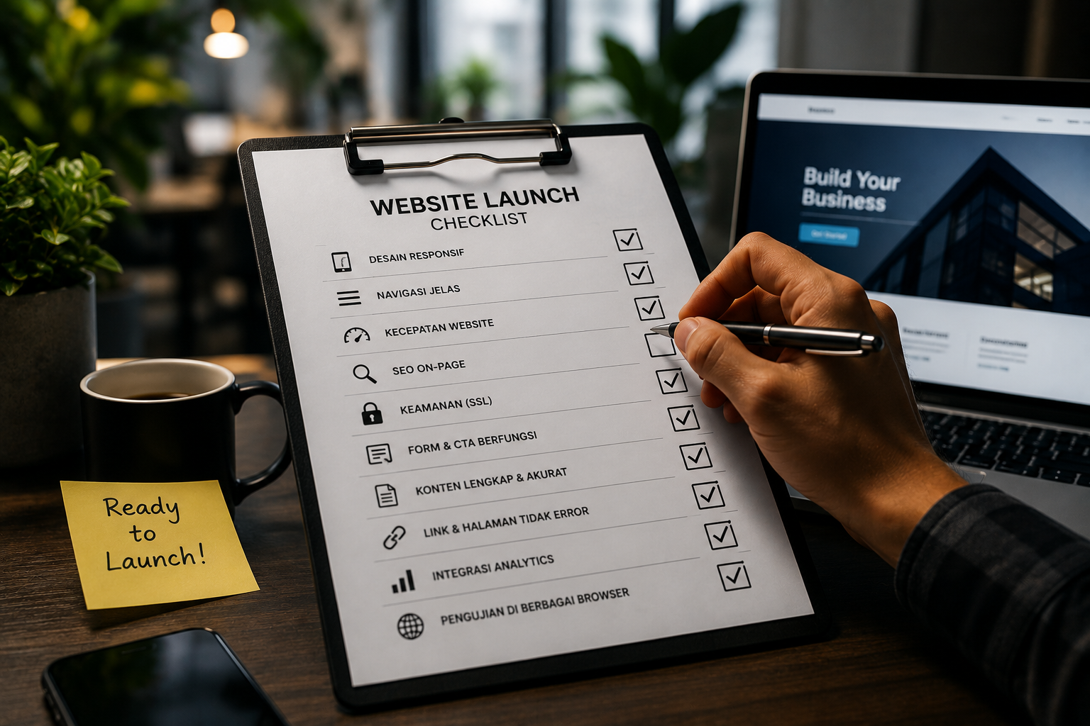 Checklist Website Bisnis Profesional: 10 Hal yang Harus Diperiksa Sebelum Website Diluncurkan