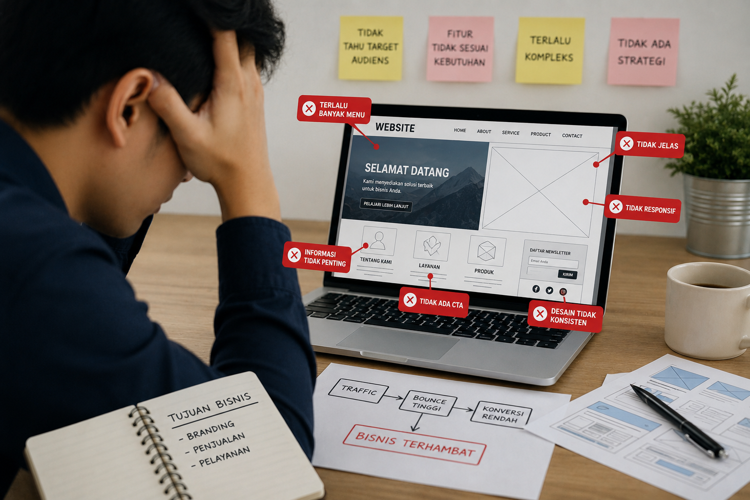 Kesalahan dalam Menentukan Fitur Website yang Dapat Menghambat Perkembangan Bisnis